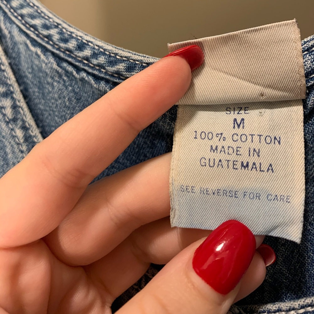 DENIM BUTTON UP DRESS - Picture 3 of 6